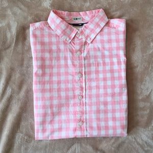 Pink Gingham Oxford Buttondown